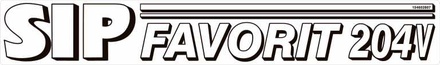 NALEPKA 80x530 SIP FAVORIT 204V SIP