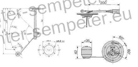 PLOVEC REZERVOARJA GORIVA SAME - SLH