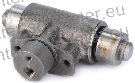 CILINDER ZAVORNI KOLESNI levi (mala - velika luknja) MF MF - MASSEY FERGUSON seria 4200 in 4300, 4215, 4220, 4225, 4235, 4240, 4245, 4255, 4260, 4265, 4270, 4315, 4325, 4335, 4345, 4355, 4370 LANDINI 395, 398