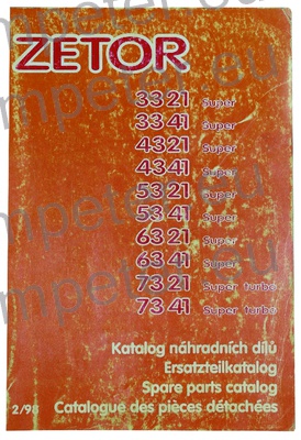 KATALOG TRAKTORJA ZETOR 3321 - 7341 2/98