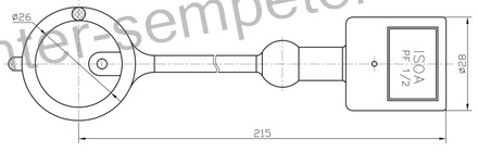 ČEP SPOJKE HIDRAVLIKE MOŠKE RDEČ NOVI TIP