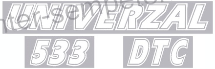 NALEPKA UTB "UNIVERZAL 533 DTC"