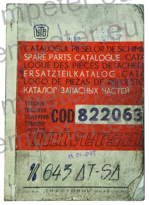 KATALOG TRAKTOR UTB U643DT - SD (cod822063)
