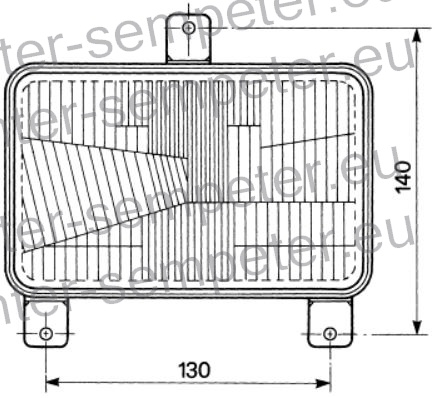 ŽAROMET COBO SPREDNJI levi OGLAT 167.1x106.7 PRAVOKOTEN COBO SAME - SLH