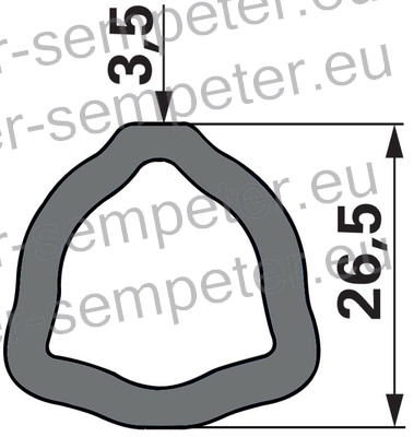 CEV KARDANA notranja trikotna 26.5x3.5 L=3m