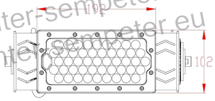 REFLEKTOR LED 17000Lm 100W 24V ZA SVETLOBNE STOLPE IP65 kot svetilnosti 60° delovna temperatura - 40°C do + 60°C