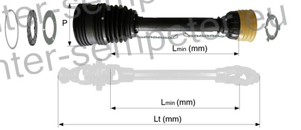 ZAŠČITA KARDANA ŠIROKOKOTNE T5 L=1117mm novi tip