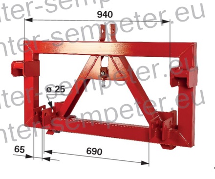 ADAPTER PRIKLJUČNI ZA 3 TOČKOVNI PRIKLOP