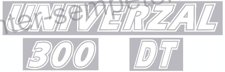 NALEPKA UTB KOS "UNIVERZAL 300 DT" kos UTB