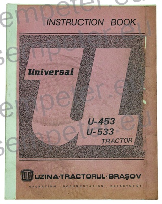 KATALOG TRAKTORJA PRIROČNIK ZA VZDRŽEVANJE TRAKTORJA UTB U453 - U533