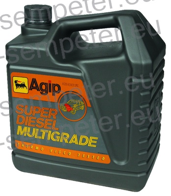 OLJE AGIP 1/5L SAE15W40 SUPERDIESEL MULTIGRADE Večnamensko kakovostno motorno olje namenjeno mešanemu voznemu parku vozil, primerno za mazanje tako bencinskih, kot dizelskih motorjev z ali brez turbo polnilnika.