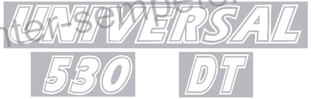 NALEPKA UTB KOS " UNIVERSAL 530 DT " UTB bela KOS