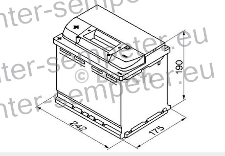 AKUMULATOR BOSCH 60Ah 540A +Levo SILVER S4