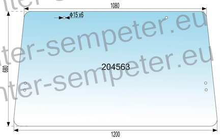 STEKLO KABINE ZADAJ zgoraj (brez gretja) UTB ORAŠJE NNT
