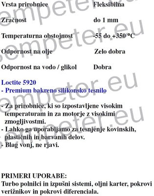 MASA TESNILNA LOCTITE 5920 1/80ml ULTRA COPPER