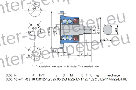 LEŽAJ FKL IL50 - 98/4T - M22
