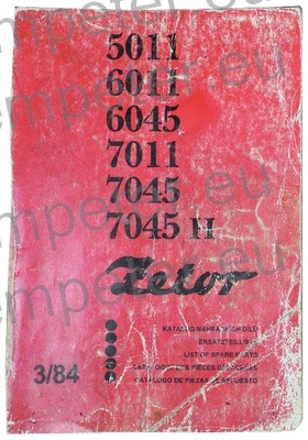 KATALOG TRAKTORJA ZETOR 5011 - 7045