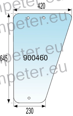 STEKLO KABINE VRAT spodaj LEVO ali DESNO UTB 530 NT kabina: ORAŠJE (novi tip)