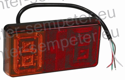 SVETILKA STOP PRAVOKOTNA LED LEVA ali DESNA 150x80x22mm