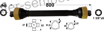KARDAN PRIKLJUČKA DIREKTNI kpl SIP SPT