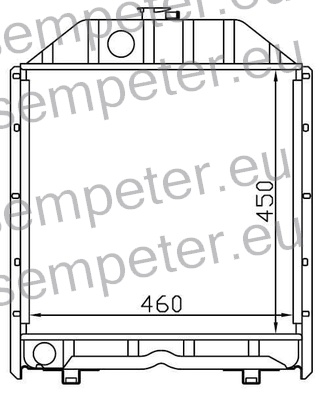 HLADILNIK VODE FIAT 450 - 480 - 65.46 - 70.56 - 80.66 - 55.46 - 60.56