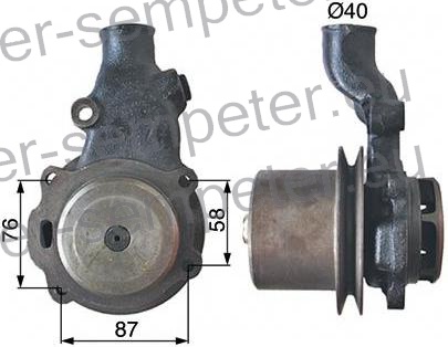 ČRPALKA VODE PERKINS MF - MASSEY FERGUSON165 - 168 - 174 - 175 - 178 - 180 - 184 - 185 - 188 - 194 - 206 - 255 - 265 - 274 - 275 - 285 - 290 - 294S - 307 - 362 - 373 - 377 - 383 - 384 - 387 - 393 - 397 - 400 - 487 - 565 - 575 - 587 - 590 - 670 - 675 - 690 - 5366 - 6000 (PERKINS motor A4.212 - A4.236 - A4.248)