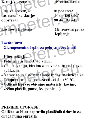 DOZIRNI NASTAVEK LOCTITE 3090