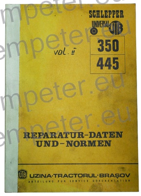 KATALOG TRAKTORJA PRIROČNIK ZA VZDRŽEVANJE TRAKTORJA UTB 350 - 445