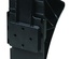 ZAGOZDA KOLESA PVC (črna) do 1600kg kpl z nosilcem dimenzije: 225x90x95mm, dolžina:225mm, širina:90mm, višina:95mm teža:0,30kg STANDARD DIN76051