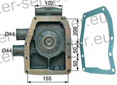 ČRPALKA VODE MF - MASSEY FERGUSON 595 - 698 T