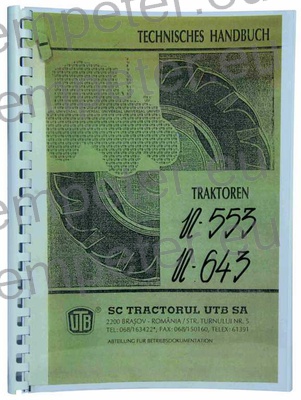 KATALOG TRAKTORJA PRIROČNIK ZA POPRAVILO TRAKTORJA UTB U553 - U643 - 553DT - 643DT - V553 - V643 - L553 - L643