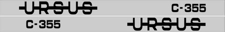 NALEPKA SET "URSUS C 355"