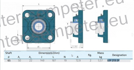 LEŽAJ FKL IL50S - 120/4H - M20
