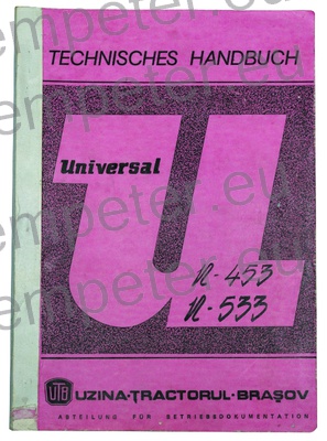 KATALOG TRAKTORJA PRIROČNIK ZA VZDRŽEVANJE TRAKTORJA UTB U453 - U533