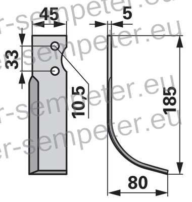 NOŽ FREZE DESNI GOLDONI LABIN PROGRES 14KS DIESEL