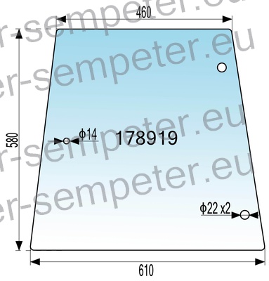 STEKLO KABINE BOČNO LEVO ali DESNO (prozornoOD SERIJSKE ŠT. B18009 MF - MASSEY FERGUSON