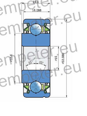 LEŽAJ FKL KROGLIČNI SL 5316 - 2T AQ