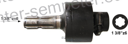 PODALJŠEK KARDANA S SKLOPKO PROSTOTEKOČO - DESNO 1 3/8" z=6 SPT