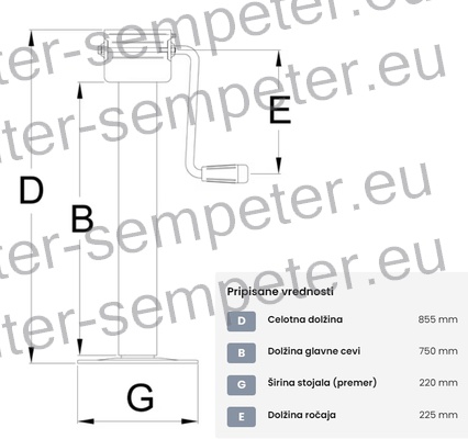 NOGA PODPORNA CREINA