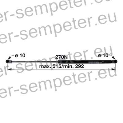 AMORTIZER KABINE L=515 F=270N SAME