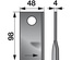 NOŽ KOSILNICE 98×47×4 L=19 DESNI SIP ROTO 170D