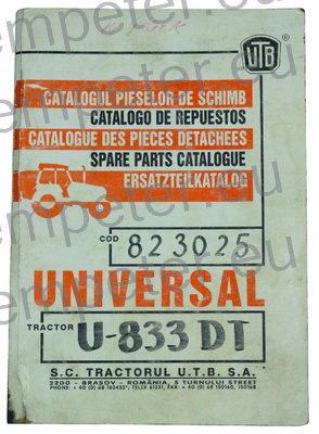 KATALOG TRAKTOR UTB U833DT (cod823025)