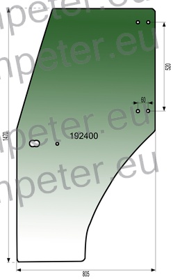 STEKLO KABINE VRAT levo SAME Argon Classic 70, LAMBORGHINI Crono Target 70, HÜRLIMANN - HURLIMANN XE Tradition 70, DEUTZ FAHR Agrolux 67, kabina: LOCHMANN SLH16