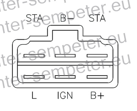 REGLER ALTERNATORJA MOTORJA 14V KUBOTA D950 V1200