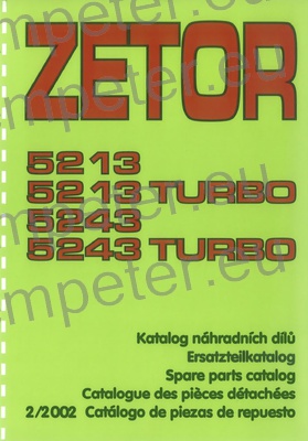 KATALOG TRAKTORJA ZETOR 5213 - 5213 TURBO - 5243 - 5243 TURBO(2/2002)
