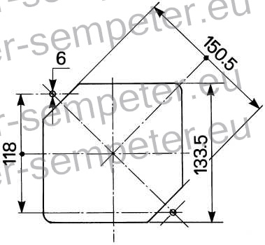 ŽAROMET SPREDNJI KVADRATEN brez pozicije SAME - SLH COBO