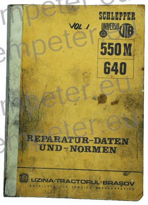 KATALOG TRAKTORJA PRIROČNIK ZA VZDRŽEVANJE TRAKTORJA UTB 550M - 640