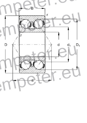 LEŽAJ KROGLIČNI DVOREDNI 3207 BQ