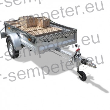 MREŽA PRIKOLICE 40 - 90mm - velikost mrežnega očesa ZA ZAŠČITO TOVORA 3000x2000mm Poliporpilenska 3mm vrvica s gumjasto 5mm vrvico za pritrditev mreže. Velikost mrežnega očesa 40mm