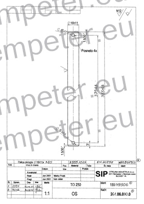 PIPICA VODE NA CEVI 643DT IN BLOKU M16x1.5mm UTB 300 - 445 - 550 - 643DT